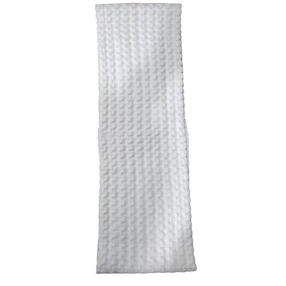 Echo 10" Wide Bulky Cable Knit Infinity Scarf, Cream NWT - Picture 3 of 5